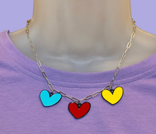 Load image into Gallery viewer, chicanduniquepack.com/heart necklace for girls/ best accessories for girls/ Graffiti Hearts Fun Pack/Best Gifts For Tween Girls/Fun Gifts For Girls/.png