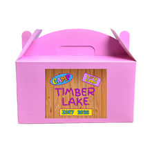 Load image into Gallery viewer, fun personalized care packages for camp/unique camp visiting day gifts for girls/non-food care packages for camp/ summer camp gift/ camp timber lake
