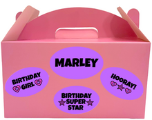 Load image into Gallery viewer, Fun Personalized Birthday Gift For Girls / Celebration Box/
