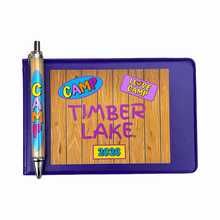 Load image into Gallery viewer, Camp Timber Lake Custom Personalized Camp Autograph Books /Summer Camp Autograph Books Journal /Sleepaway Camp Visiting Day gift .png
