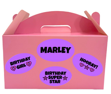 Load image into Gallery viewer, Fun Personalized Birthday Gift For Girls / Celebration Box/
