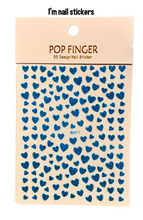 Load image into Gallery viewer, chicanduniquepack.com Cute Glitter Heart Nail Stickers For Girls/ best accessories for girls/ Graffiti Hearts Fun Pack/Best Gifts For Tween Girls/Fun Gifts For Girls/Best heart nail applique .png

