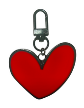 Load image into Gallery viewer, cute heart bag charm/ heart purse charm/ kids backpack charm/ metal bag charm/ backpack charms for kids

