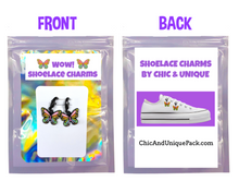 Load image into Gallery viewer, Beautiful Butterfly Shoelace Sneaker Charms/
