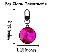 Load image into Gallery viewer, Glorious Gems Zippered Pouch With Bag Charm
